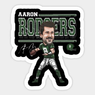 Aaron Rodgers New York J Cartoon Sticker